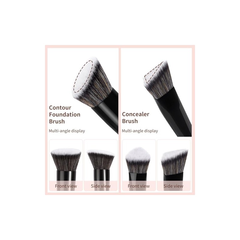 MAANGE Brochas para Maquillaje de Doble Punta 6PCS Set de