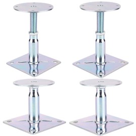 YXGJDP 4 Pack Adjustable Floor Jack, 3.5 to 6 Inch, Mini Screw Jack, RV Step Stabilizer, House Leveling