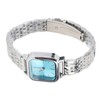 Women Quartz Watch Alloy Steel Strap Stylish Waterproof Ladies Square