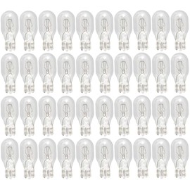 OCS Parts T5 Wedge Base Light Bulbs | 12 Volt Landscape and RV Light Bulbs | Low Voltage Malibu Lamps for Outdoors, Gardens, Decks, and Porches (40)
