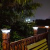 HUYIENO Solar Post Cap Lights Outdoor LED Lighting Deck Fence