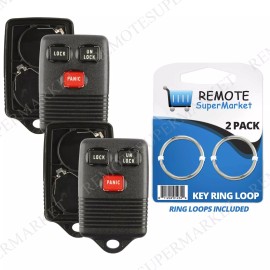 RemoteSuperMarket 2 Replacement for 1993-1997 Explorer 1993-1997 F Series Remote Fob Shell Case