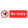 Sealey SS14P1 No Entry - Prohibition Safety Sign - Rigid