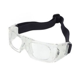 Basketball Glasses, Sport Goggles Free Regulable Design Impact Resistant Curved Fit for Cycling (White)