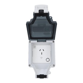 Waterproof WiFi Smart Power Outlet, APP Control, Outdoor Plug Socket Power Smart Waterproof Socket 15A AU Plug, IP66 Outdoor Socket (SNW-AU)