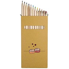 Azeeda 12 x 'Cinnamon Rolls' Long 178mm Coloured Pencils/Pencil Set (PE00047431)