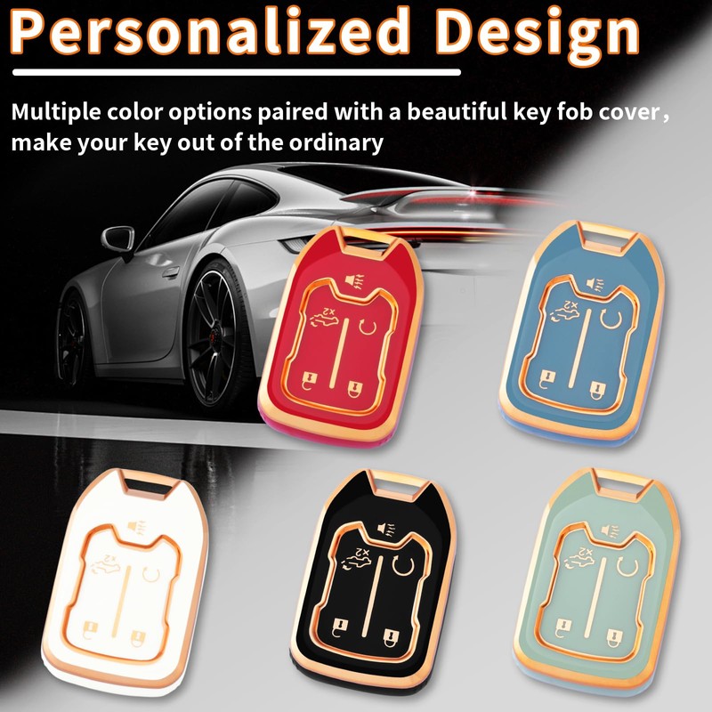 XIYANG TRADE for GMC Key Fob Cover with Keychain, Key