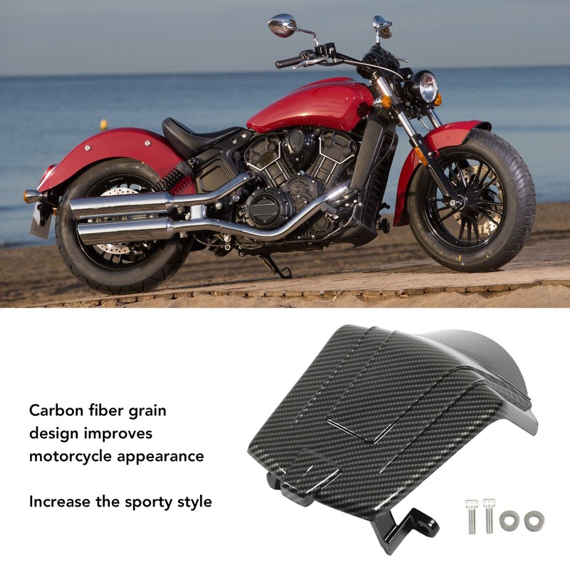 Motorcycle Front Wiring Box Cover Carbon Fiber Grain Strong Strength