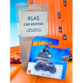 Hot Wheels Honda CB750 Café (Dark Blue and Black) 4/5 HW Moto - 2023-141/250(Short Card) - COMES IN A KLAS CAR KEEPER PROTECTIVE COLLECTORS CASE - HKG49