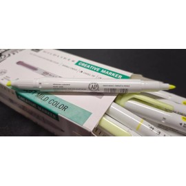 Zebra 36 Zebra Mildliner Double Ended Markers Chisel & Bullet Tip Mild Yellow Wkt7-my