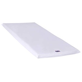 ROLLEE POLLEE White Microfiber Mat Sheets for Preschool or Daycare, Stitched Hem for Snug Fit, Super Soft and Durable (Standard Mat Sheet 24 x 48, Single)