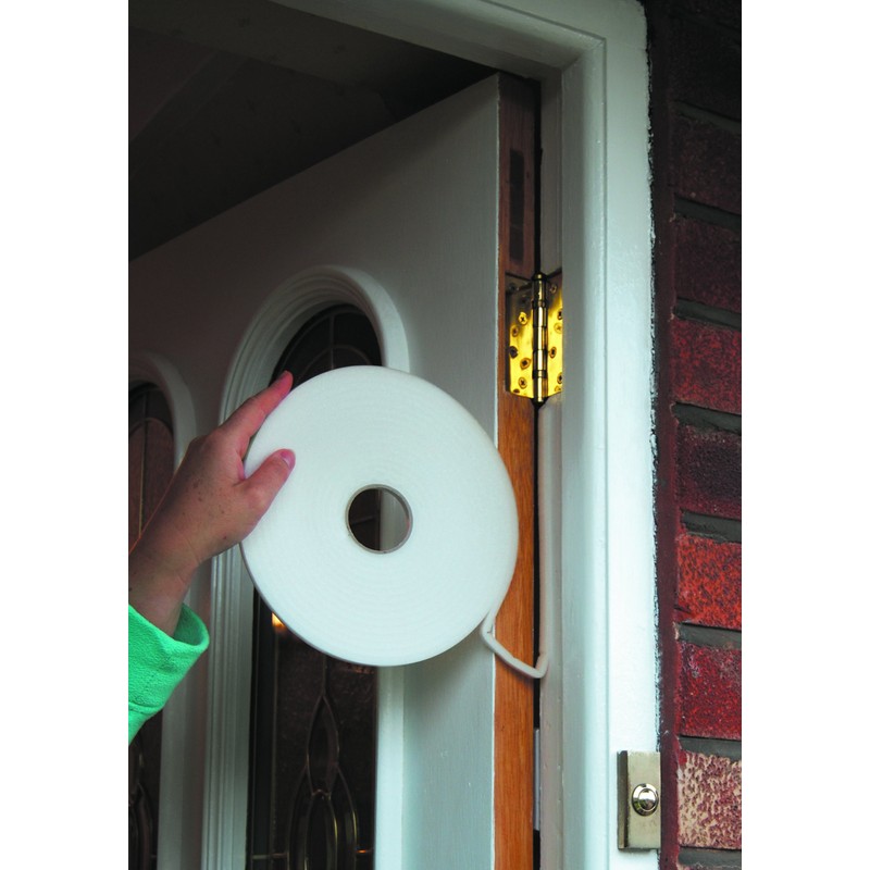 STORMGUARD White 05SR039015MW 15m Ultraseal Soft Self-Adeshive Foam Draught Excluder,