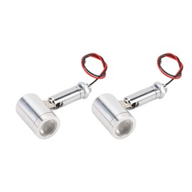 Tonysa Pack of 2 12 V DC 1 W LED Mini Spotlights 30° Angle for Indoor and Jewellery Display Case for Karaoke Library Hallway (Warm Light)