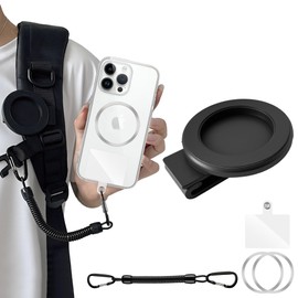 Magnetic Belt Clip Phone Holder with Anti Theft Phone Chain, for Hiking Travel Outdoor Climbing,Cellphone Holder, for All Cell Phone Android
