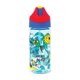 Rachel Ellen Designs - Childrens PIRATE Drinks Water Bottle - Captain Pilchard - Ahoy There Matey! - Kids Drinks School Gym Bike - BPA FREE