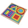 Baby Blocks Stacking Puzzle Set Colorful Wooden Building Blocks Educational