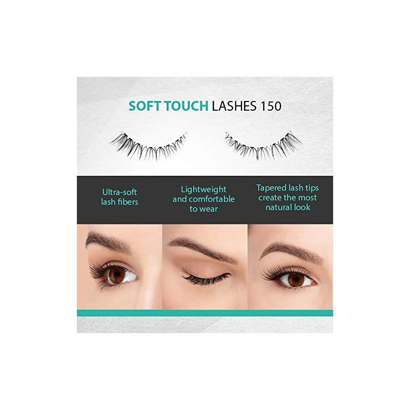 Ardell - False Eyelashes Soft Touch 150 Black (4 Pack)