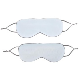 SAFIGLE 2Pcs Dual Sided Cooling Eye Mask for Sleep Comfortable Eye Cover for Daily Use Lightweight Travel Accessory Suitable for Home Hotels and Trains Blocks Light