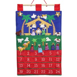 Vermont Christmas Company Holy Night Fabric Advent Calendar