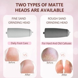 Haootadiy Electric Callus Removers for Feet, Haootadiy Rechargeable Electric Foot Callus Remover Pedicure Kits with12 in 1, Removes Dry Skin for Smoother Feet, Foot Care for Dead Skin Ideal Gift