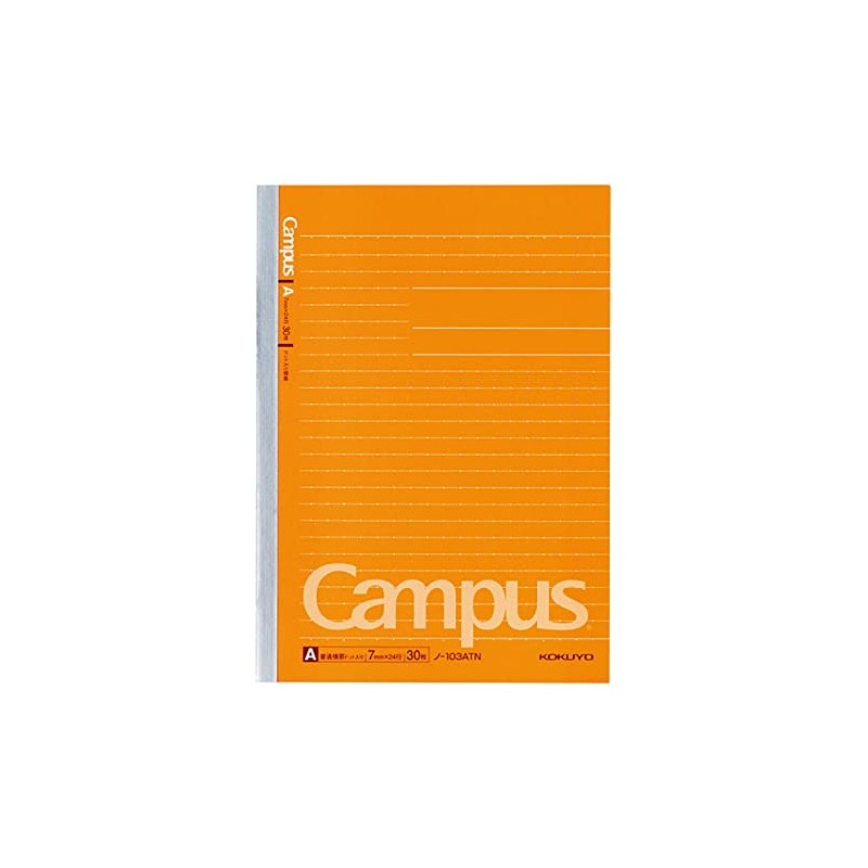 Kokuyo Note-103ATNX10 Notebook, Campus Notebook, Dotted Ruled, A5, Ruled, 30
