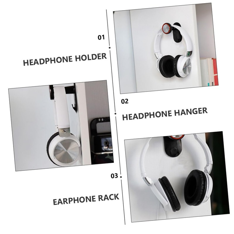 LABRIMP Headphone Hanger Mount Earphone Rack for Desktop Organization Headset