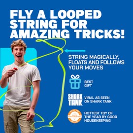 ZipString Original - As Seen on Shark Tank - Classic Rope Launcher Toy, Perfect for Kids & Adults - Fly a String Loop in The Air for Endless Tricks & Fun, Wonderment Awaits, Bold Blue