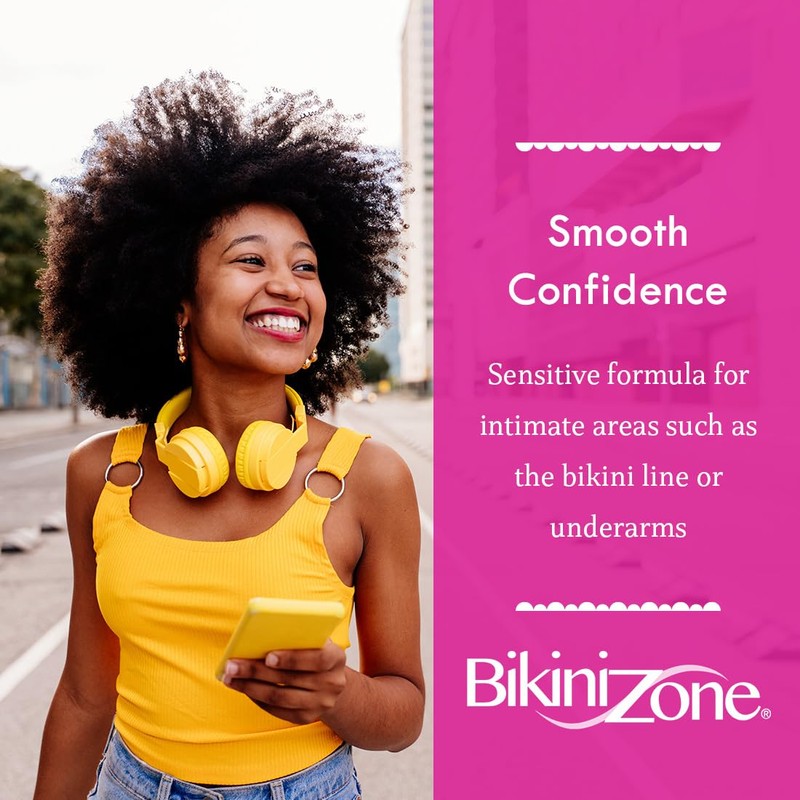 Bikini Zone Crème Hair Remover for Intimate Areas, 2 Oz,