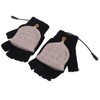 Heated Gloves Fingerless Full Finger Adjustable 3 Gear Black Hand