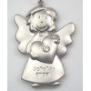 Guardian Angel Key Ring 5 CM matte Silver-Plated Surface