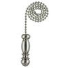 Westinghouse 7710300 Pendant Pull Chain, Brushed Nickel, White