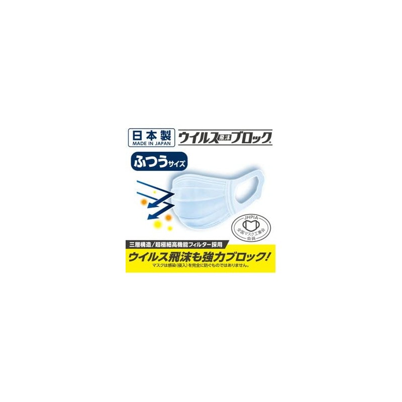 Elleair Daio Paper Surgical Mask Regular Size 50 pieces (Hyper