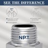 1/2" G (BSP) Female Thread to US 1/2" NPT Male