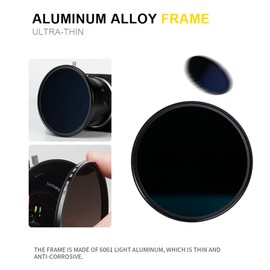 7artisans ND Filter Ultra Slim Multi-Coated HD Optical Glass Aluminum Alloy Frame Neutral Density Filter ND8 ND64 ND1000 for Choice (72mm, ND64)