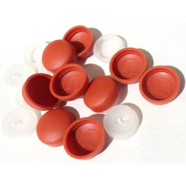 Pro Dec (PD) PD Screw Head Covers for #10 #12 M5 Flat Back Burnt Orange #12/12-167 (10 Sets)