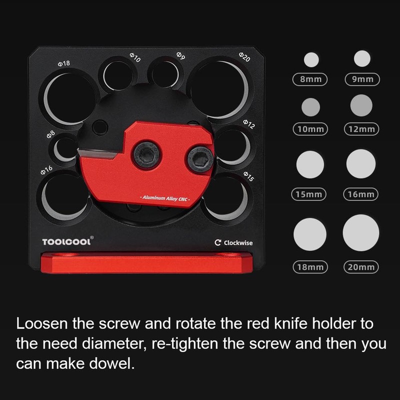 Toolcool Electric Drill Carbide Inserts Dowel Maker High Speed Dowel