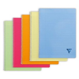 Clairefontaine 328315 °C Spiral Book – 320, French Lined Bag Size A4 240 x 320 mm, 50 Sheets, Assorted