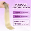 Sindra Tape in Hair Extensions Ash Brown to Platinum Blonde