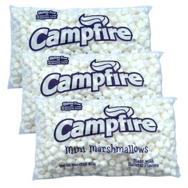 3 Pounds of Campfire Mini White Marshmallows - Made with Natural Vanilla, No Artificial Flavors - Great for Campfires, S'Mores