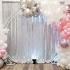 ShiDianYi Silver Sequin Backdrop 8FTx10FT Sequin Photography Backdrop Silver Wedding