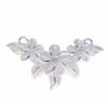 Arthur's Jewelry 925 Sterling silver Hawaiian 3 plumeria flower maile