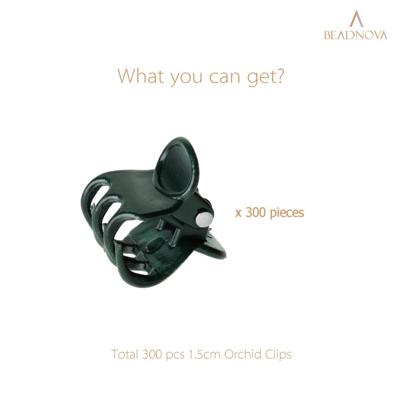 BEADNOVA Orchid Support Clips - 300PCS Plant Clips for Flower,