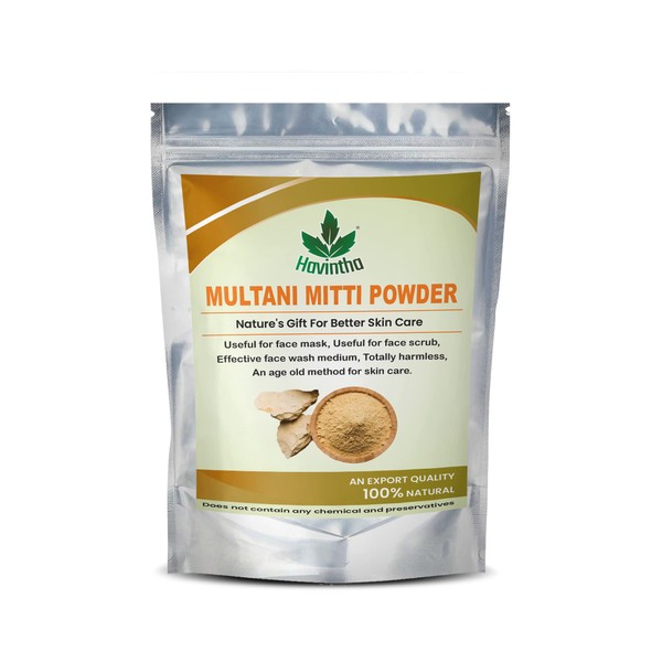 Havintha Natural Multani Mitti Powder Product by Havintha, Natural Fuller Earth, 227 g