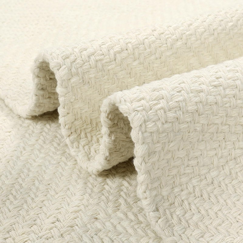 LEEVAN Hallway Runner Rug 10 ft, Cotton Woven Washable Runner