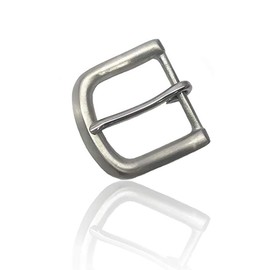 Belt Buckles Metal Silver for Men, Pin Buckle for Belt with 4 cm Width, Solid Stainless Steel Pin Buckle, 1 Piece Pin Buckle, Replacement Belt for Cliping, DIY Handmade Buckle, silver