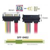 Cable De Extensión Sas A Sata,sff-8482 29 Pines A 22