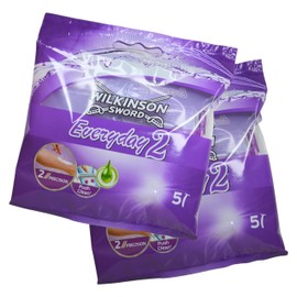 Hair Shaver (10 pack) Female Razor Peach Fuzz Remover Everyday 2 for smooth and Comfortable Shave with Aloe Vera