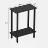 TUTOTAK Small Side Table, Narrow End Table, Set of 2,