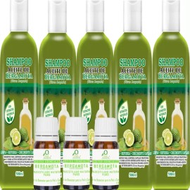 5 Shampoos Aceite De Bergamota Mas 3 Aceites                                                                                                          