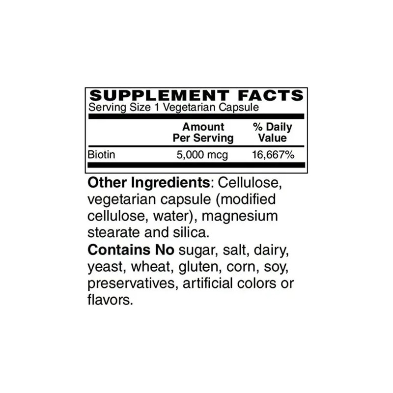 Bariatricpal Biotina 5000 Mcg Cápsulas 120 Fácil Ingesta